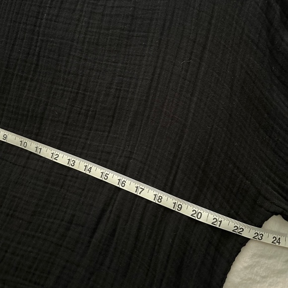 NWT Madewell Monterey Top in True Black, L - Picture 10 of 14